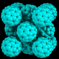 Germanium Buckyballs alligned in a crystal lattice